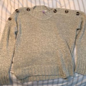 Size medium button shoulder sweater